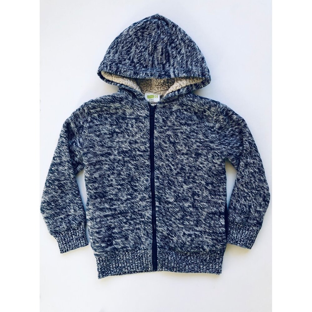 Crazy 8's Blue Zip-Up Hoodie, Boys Size Small (5-6)